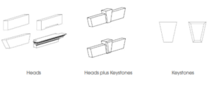 Cast Stone window heads and keystones drawings