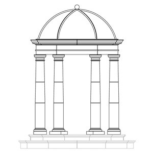 Cast-Stone-Doric-Temple