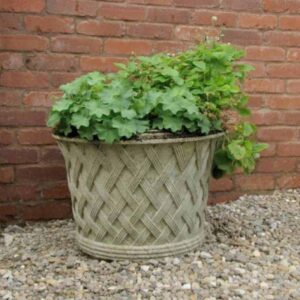 JD110-Small-Basket-Weave-Jardiniere-cast-stone-planter-acanthus-cast-stone