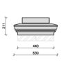 PC2013-apex-pier-cap-with-pier-block-and-flush-base-acanthus-cast-stone