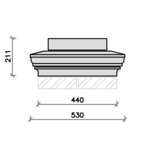 PC2013-apex-pier-cap-with-pier-block-and-flush-base-acanthus-cast-stone