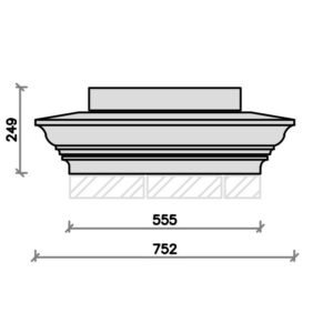 PC2533-apex-pier-cap-with-pier-block-and-flush-base-acanthus-cast-stone