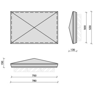 PC30-20R-Moulded-Apex-Rectangular-Pier-Cap-Acanthus-Cast-Stone