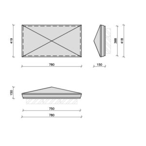 PC3015-rectangular-moulded-apex-pier-cap-acanthus-cast-stone