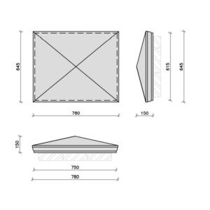 PC3025-rectangular-moulded-apex-pier-cap-acanthus-cast-stone