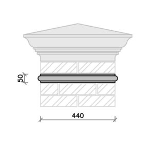 SC20BS-bullnose-string-course-acanthus-cast-stone