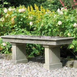 ST10-Portland-Seat-with-Fluted-Legs-Acanthus-Cast-Stone