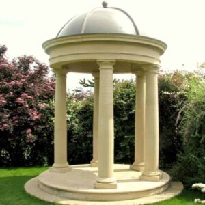 TP1-DM1-Doric-Cast-Stone-Temple-including-lead-effect-dome-Acanthus-Cast-Stone