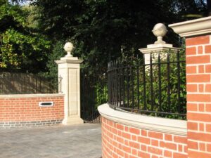 Acanthus Cast Stone copings can add character to a wall