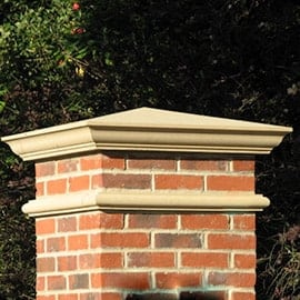 pier caps acanthus cast stone