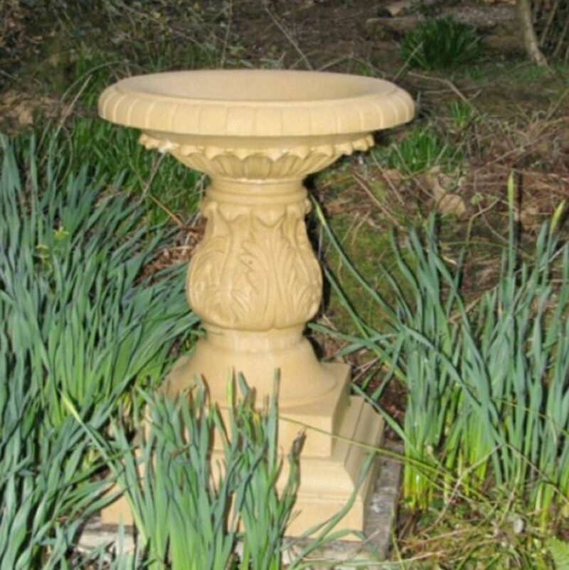 BB30 Acanthus Bird Bath-acanthus-cast-stone