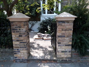 bespoke cast stone pyramid pier caps 