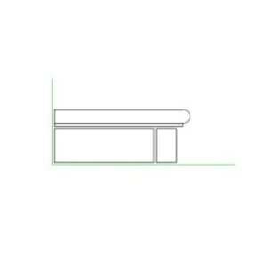 cast stone stair tread T2