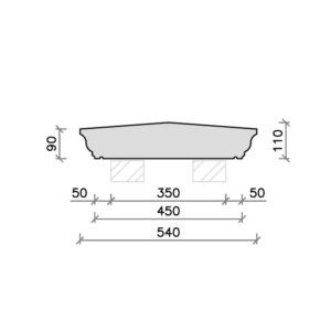 CS56 Moulded Apex Coping Stone